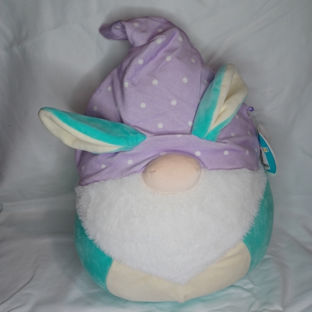 Squismallows Purple and Teal Gnome Plush